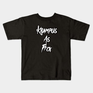 Krampus as F*ck Christmas Design Kids T-Shirt